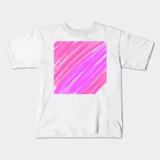 Pink red watercolor handpainted abstract texture Kids T-Shirt